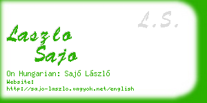 laszlo sajo business card